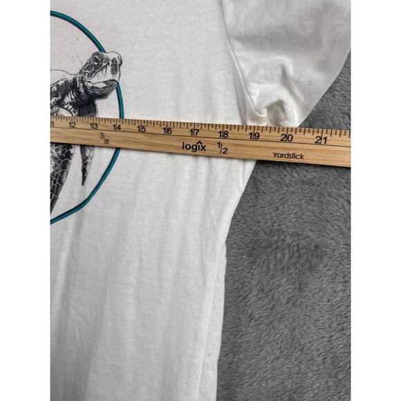 Myrtle Beach Sea Turtle Graphic T-Shirt By Del Sol Color Change LG White Crewnec - Picture 5 of 6